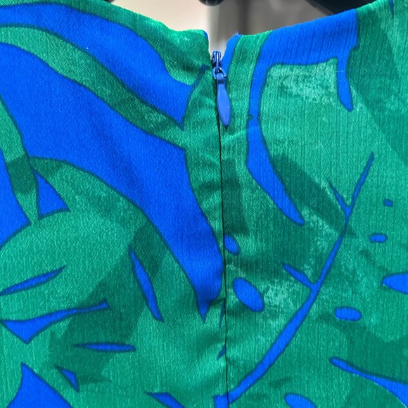 DKNY Vibrant Blue and Green High Low Dress - Picture 8 of 8